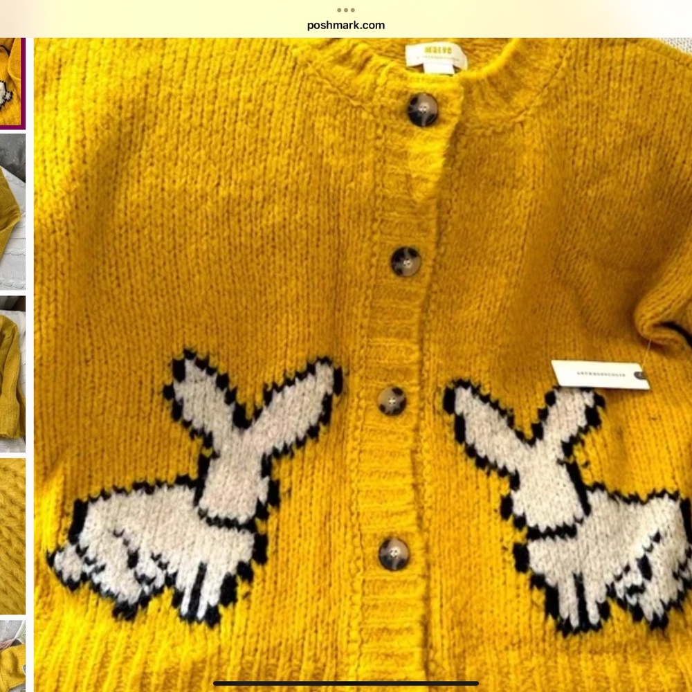 Anthropologie bunny sweater - Picture 2 of 4